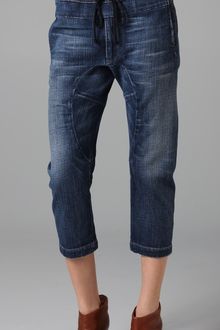 Current/Elliott x Marni The Cropped Drawstring Jeans - Lyst