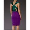 Gucci Vneck Dress in Purple (emerald) - Lyst
