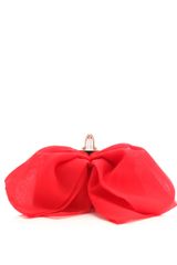 Christian Louboutin Loubi Bow Embellished Satin Clutch