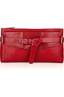 Reed Krakoff Knotted Strap Envelope Leather Clutch - Lyst