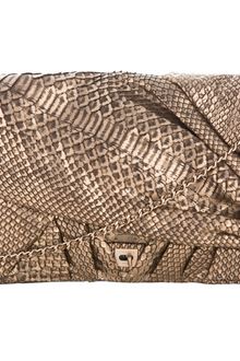 Zagliani Python Skin Clutch - Lyst