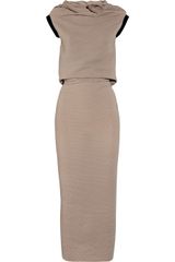 Roland Mouret Aurora Rippled Crepe Midi Dress