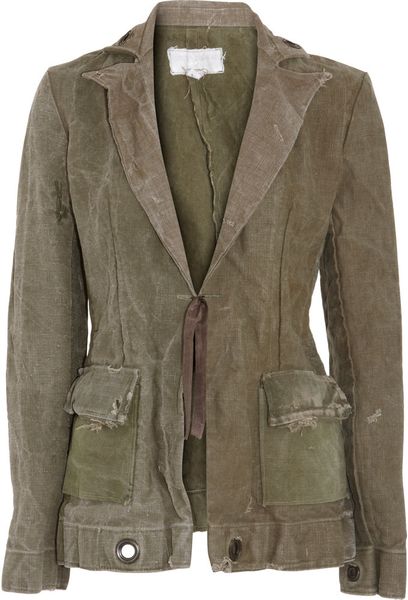 Greg Lauren Midweight Canvas Jacket in Green for Men | Lyst