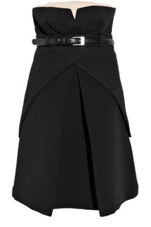 Preen Venice Broderie Anglaise and Bonded-twill Dress - Lyst