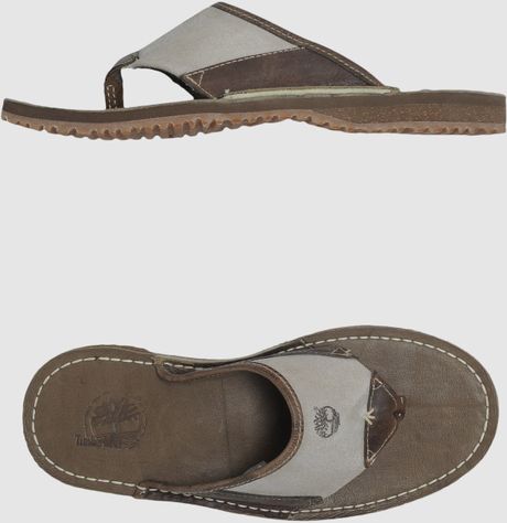 Timberland Flip Flops in Gray for Men (grey) | Lyst