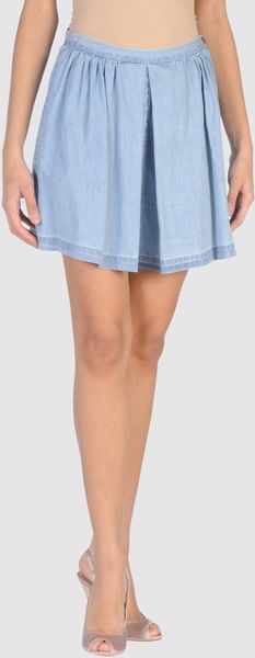 Adam Lippes Denim Shorts - Lyst