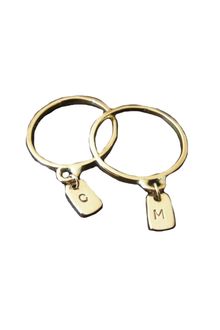 Christie Martin Jewelry 14k Gold Tiny Tag Ring  - Lyst