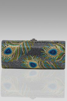 Judith Leiber Peacock Cylinder Minaudiere - Lyst