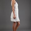 Sue Wong Embellished V Neck Dress  in White (ivory) - Lyst