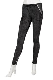 Chick With Guns Chick with Guns Christel Velvet Legging in Black - Lyst