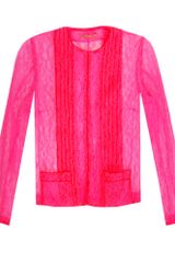 Christopher Kane Lace Jacket with Pleat Detail