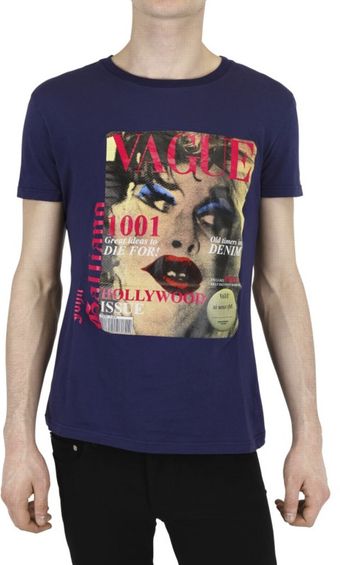 John Galliano Vague Print Jersey T-shirt - Lyst