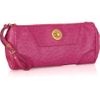 Marc By Marc Jacobs Bentley Ostrichprint Pvc Clutch in Pink - Lyst