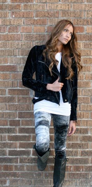 Nightcap Clothing Velvet Tie Dye Legging In Many Colors in Black - Lyst