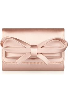 Valentino Satin Bow Box Clutch - Lyst