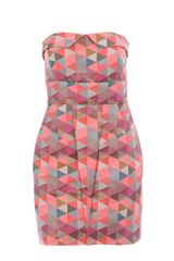 Matthew Williamson Neon Geometric Print Dress