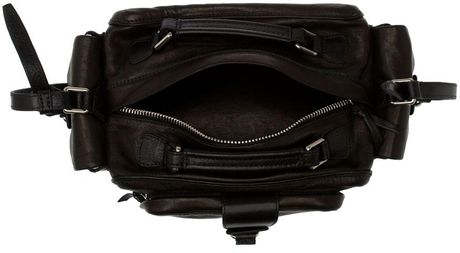 black mini camera bag