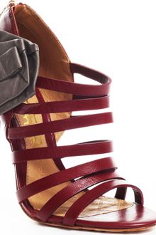 L.a.m.b. Rae Heel - Red Leather - Lyst