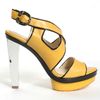 L.a.m.b. Gypsy Heel  Yellow in Yellow - Lyst