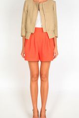 Tibi Basketweave Short