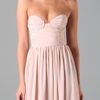 Zimmermann Rouched Bustier Dress in Pink - Lyst