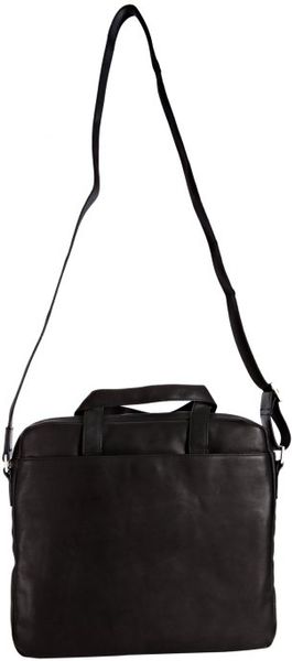 calvin klein black messenger bag