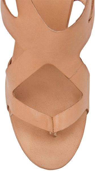 Report Signature Platform Wedge Sandals in Pink (tan) | Lyst