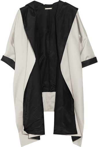 Diane Von Furstenberg Athena Draped Cotton-twill Coat - Lyst