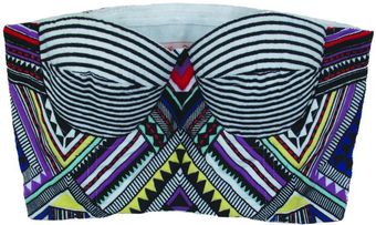  Embroidered Bustier Top 