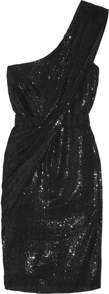 Thurley Galaxy Embellished Silk One-shoulder Dress - Lyst
