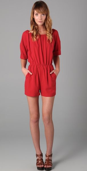 Rebecca Minkoff Ellie Romper - Lyst