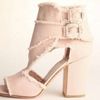 Laurence Dacade Sandal W Buckles and Heel in Green (grey) - Lyst