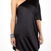 Halston Heritage One Shoulder Silk Kaftan Dress in Black - Lyst