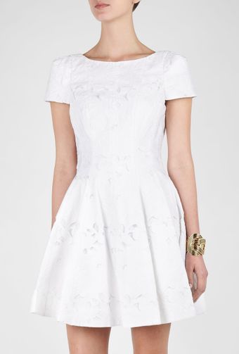 Tibi Floral Embroidered Aline Dress - Lyst