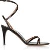 Alaïa Patentleather Strappy Sandals in Black - Lyst