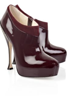 Brian Atwood Terry Patent-leather Boots - Lyst