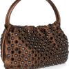 Sonia Rykiel Crystalembellished Leather Bag in Brown - Lyst
