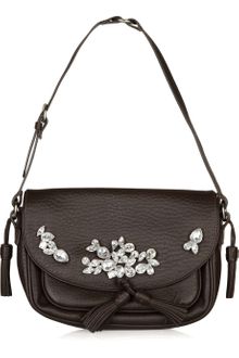 Sonia Rykiel Crystal-embellished Leather Bag - Lyst
