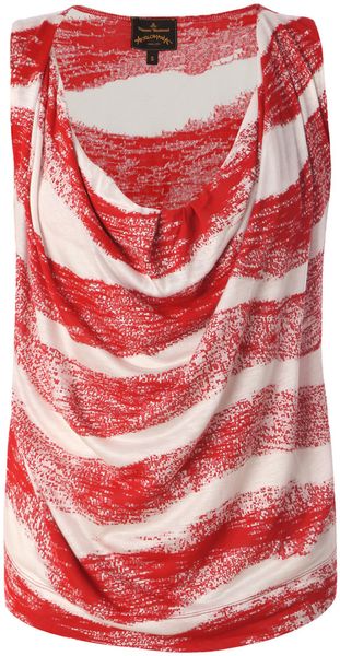 Vivienne Westwood Anglomania Brushstroke Print Jersey Top - Lyst