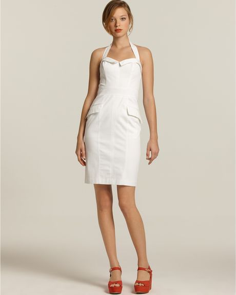french connection white summer dress