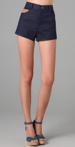 Pendleton For Opening Ceremony Denim Shorts - Lyst