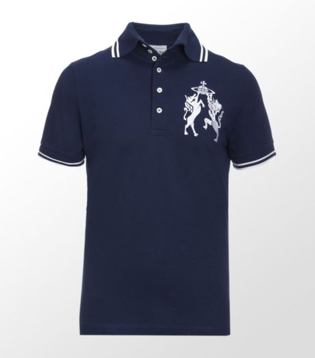 vivienne westwood navy polo shirt