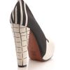 Carven Striped Platform Pumps in Black - Lyst