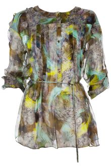 Matthew Williamson Watercolour Patterned Blouse - Lyst