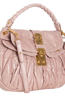Miu Miu Lily Quilted Calfskin Matelasse Flap Hobo - Lyst