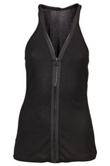 T By Alexander Wang Ribbed Zipper Tank