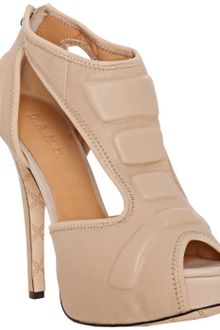 L.a.m.b. Nude Leather Chloe T-strap Platform Sandals - Lyst