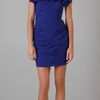 Notte By Marchesa Chiffon Dress with Organza Ruffle in Blue (violet) - Lyst