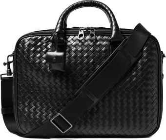  Intrecciato Woven Briefcase 