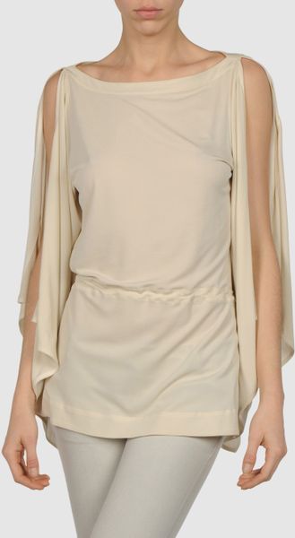 Costume National Blouse in White (ivory) - Lyst